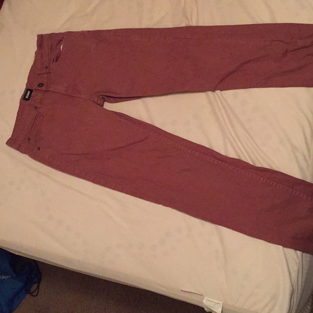 Light burgundy pants